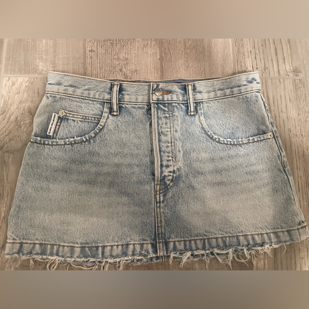Alexander Wang Light Blue Denim Skirt